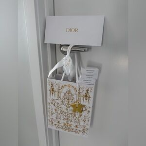 3 Dior1.2ml Eau de Parfumes, 2025 Holiday Gift Bag Bow Star Receipt Env & Tissue